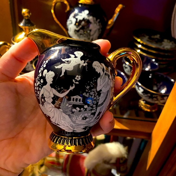 Florentine Espresso set for 5 RARE , PERFECT - Picture 6 of 7